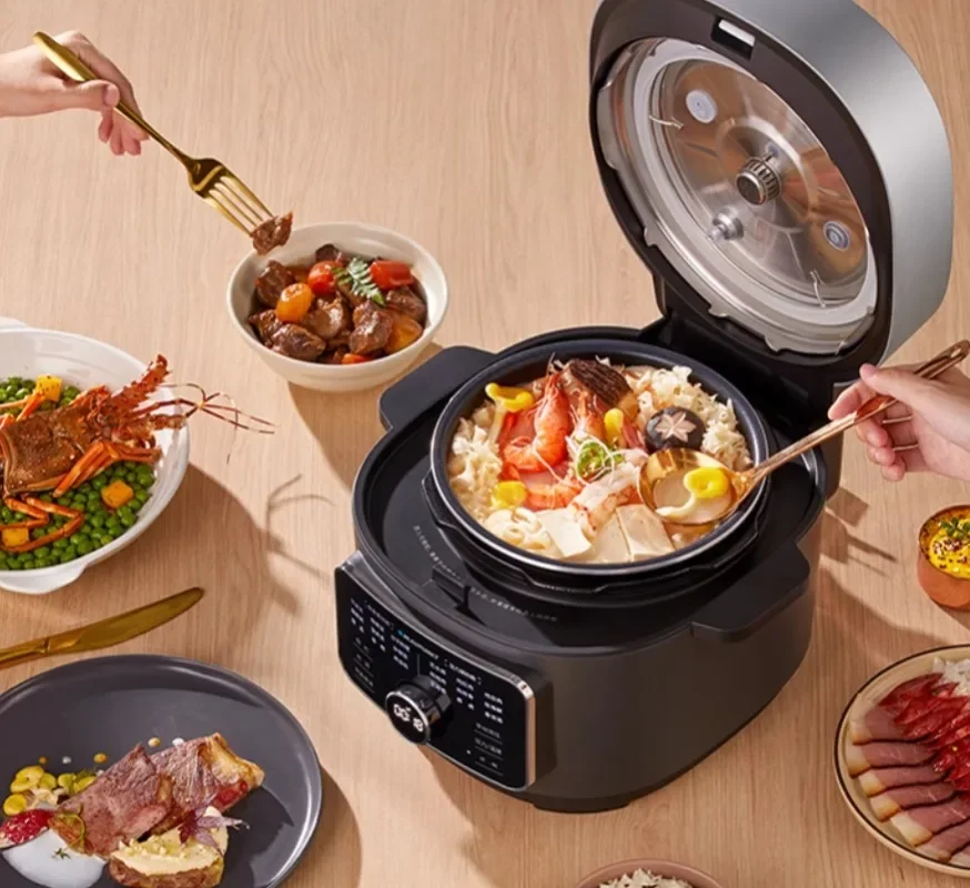 220VElectric Pressure Cooker 3L  Household Pressure Cooker, Electric Rice Multifunctional Cooking Pot 3