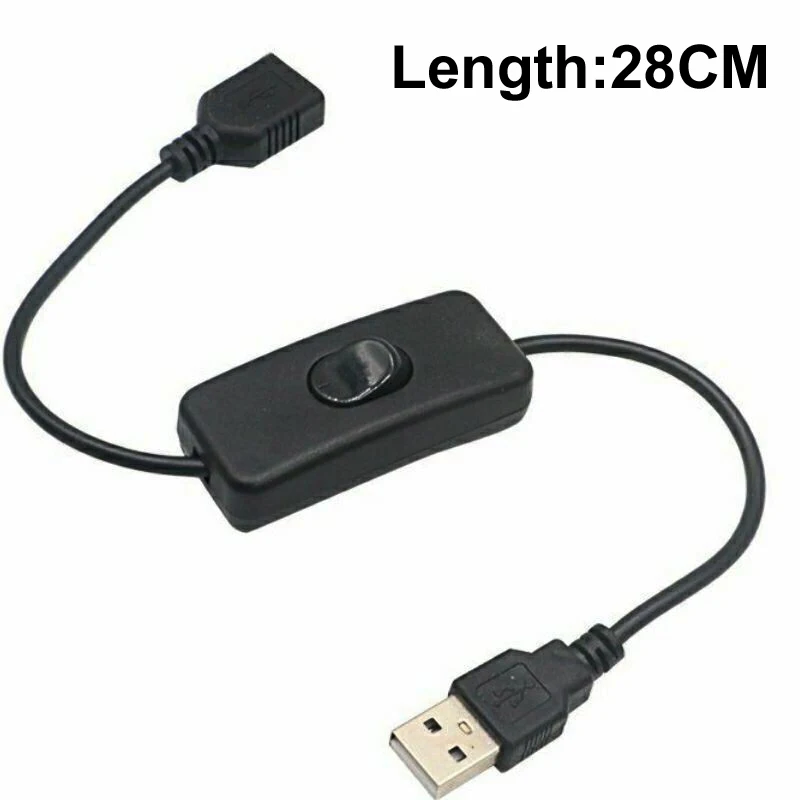 28CM/1M/2M USB 연장 케이블/Crod(켜기/끄기 스위치 포함) LED 스트립, USB 장치용 날짜 전송 및 전원 공급 장치 지원