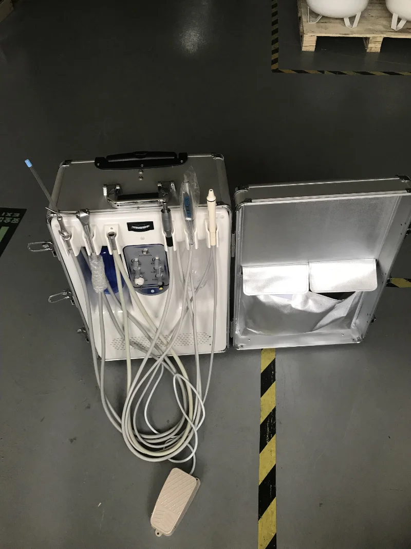 LTDC09 Modern Medical Dental- Equipment Mobile Dental- Chair Portable  Unit Manufacturer With Air Compressor 4