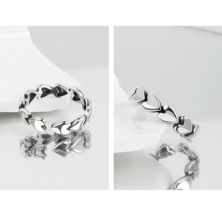 Anello a forma di cuore in argento stile moda 2025_voghion.com
