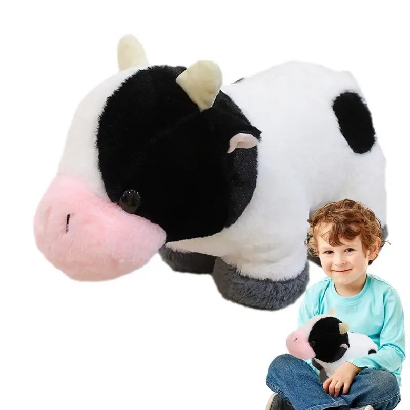 

Плюшевая корова, милая корова, мультяшное Мягкое Животное из плюша, плюшевая кукла, ранчо, плюшевые подушки для сна 32 см, очаровательные подарки