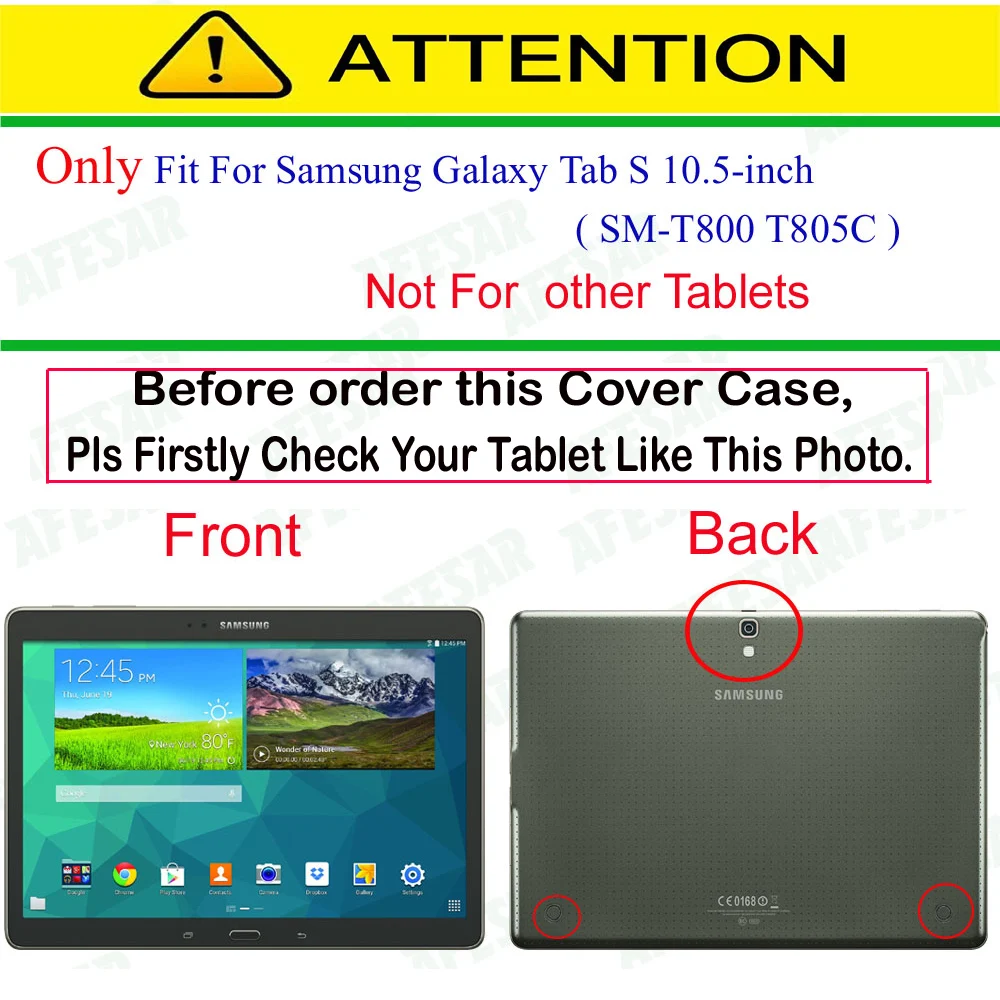 Afesar-capa protetora para samsung galaxy tab s