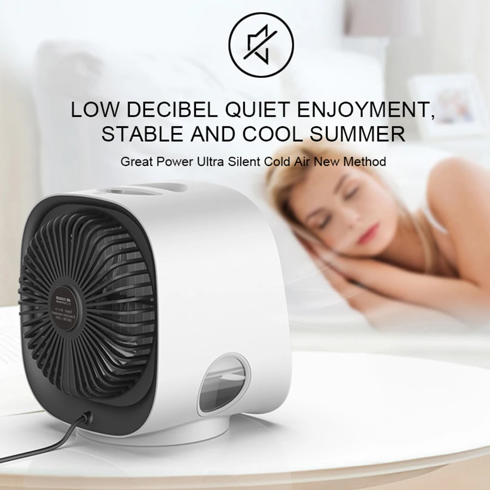 Portable Humidifier Fan AIr Conditioner Colorful Night Light Household Small Air Cooler Hydrocooling Air Adjustment For Office