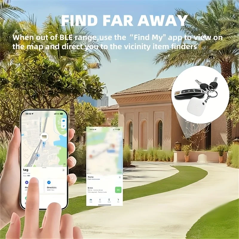 Air-Tag IP67 Waterproof Key Finder Smart Tag suitable for Apple Find My GPS Positioning anti-loss device for Pet keys bag