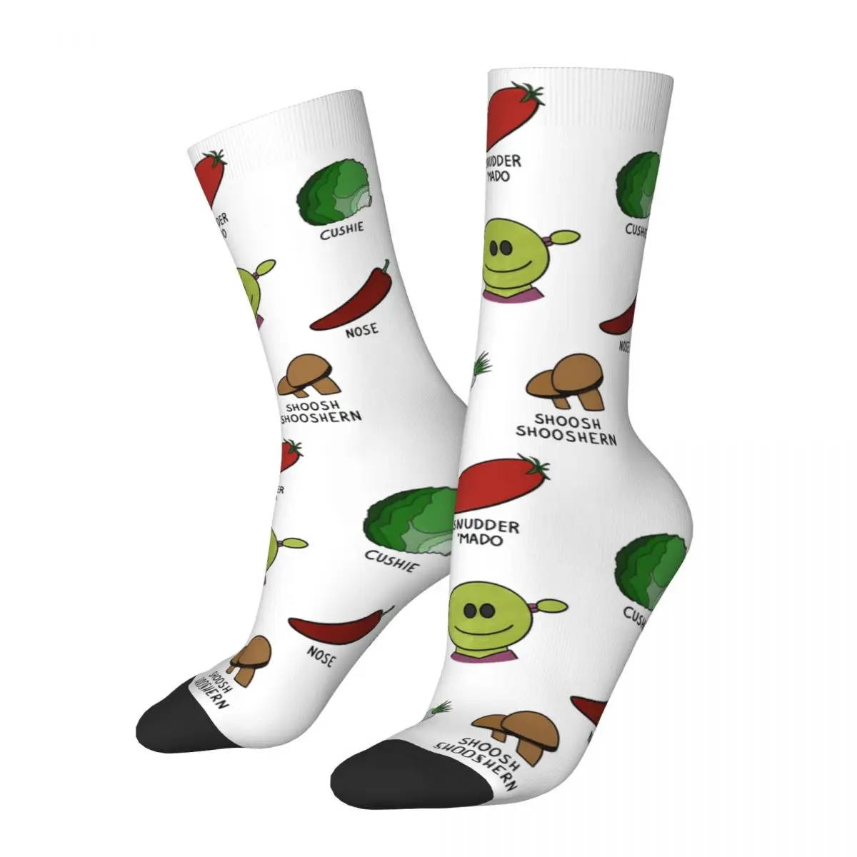 

Learning In The Garden With Mona Socks Men Women Polyester Funny Happy Nanalan Meme Socks Novelty Middle Tube Socks Gift