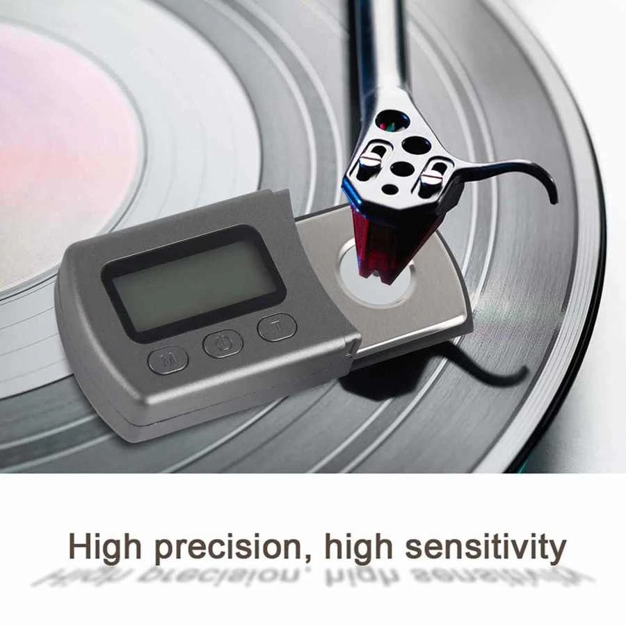 Portable Lcd Digital Turntable Stylus Force Scale Meter Gauge Backlight High Precise Tracking