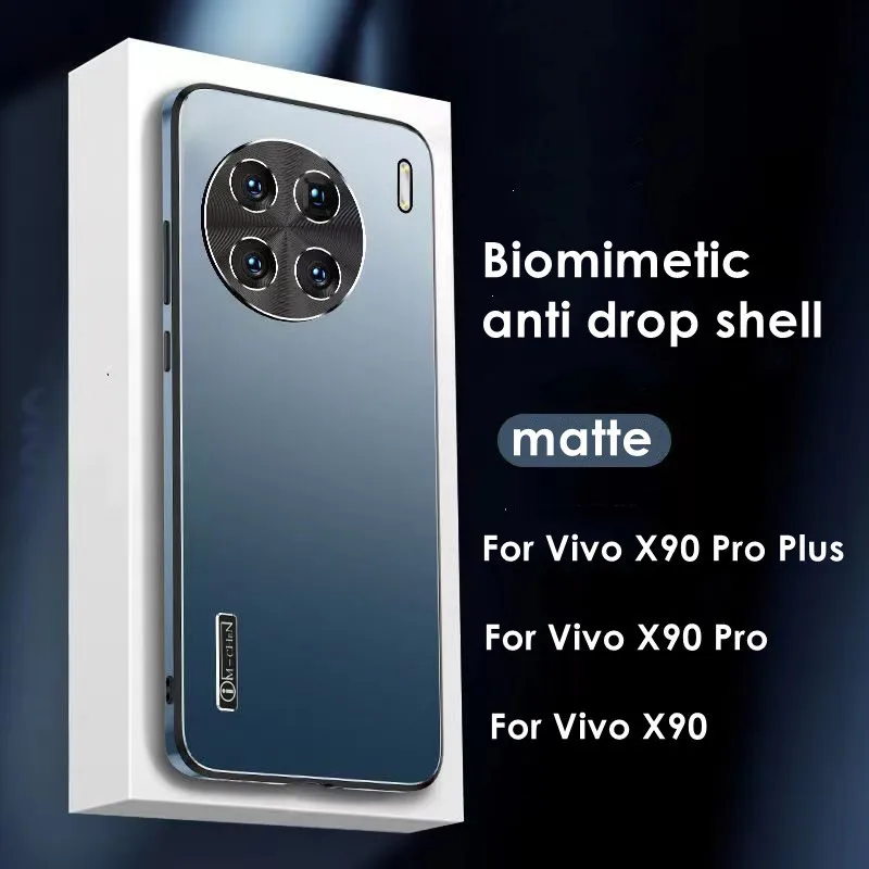 

ДЛЯ Vivo X90 X80 X70 Pro противоударный матовый чехол для Vivo X90 Pro Plus + мягкий бампер с полным объективом