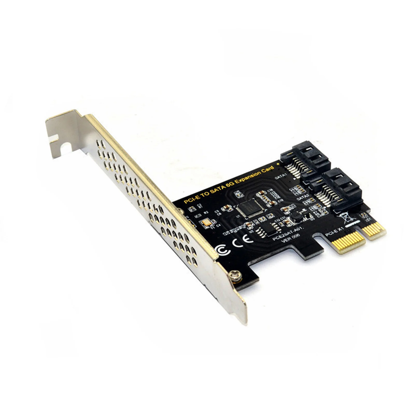 

PCIe To SATA Controller Expansion Card Compatible With SATA6G, 3G And 1.5G Hard Drives Compatible With All PCI-E Slots