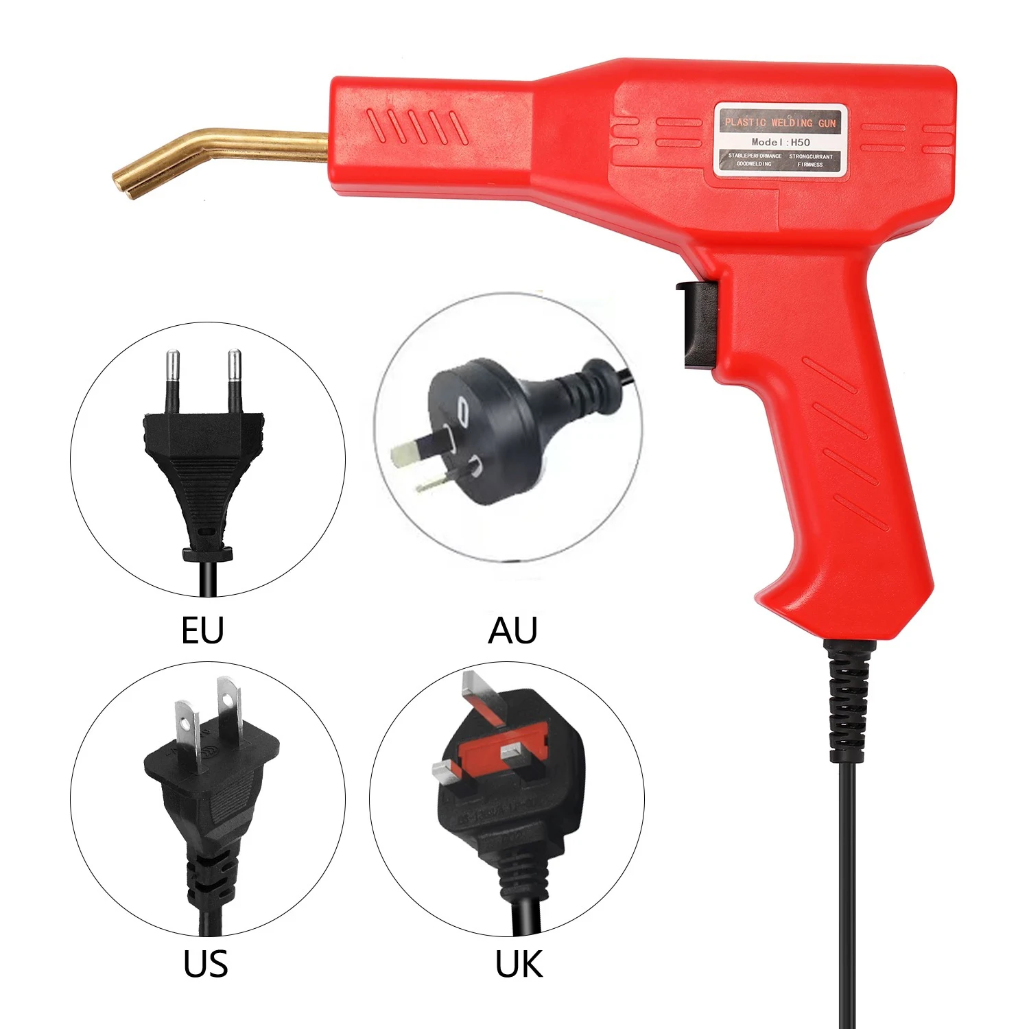 Universal Plug Welder Gun and Hot Stapler for Plastic Repair and Car Bumper Restoration