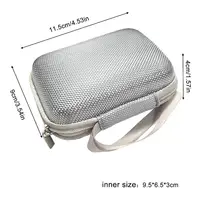 Digital Camera Case EVA Hard Carrying Case Travel Storage Bag For CCD Card SSD External Hard Drive USB Data Cable Organizer 3