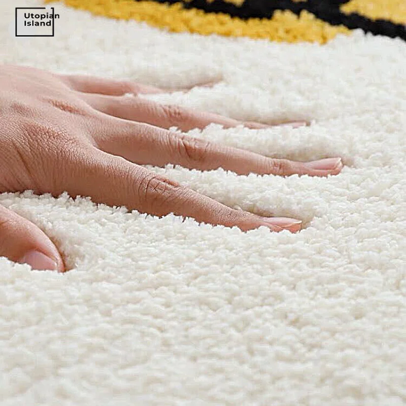Leopard Carpet Soft Bedroom Carpet Nordic Plush Carpet Hair Baby Rugs Furry Babi Play Mat Pink Fluffy Carpets For Living Room 6