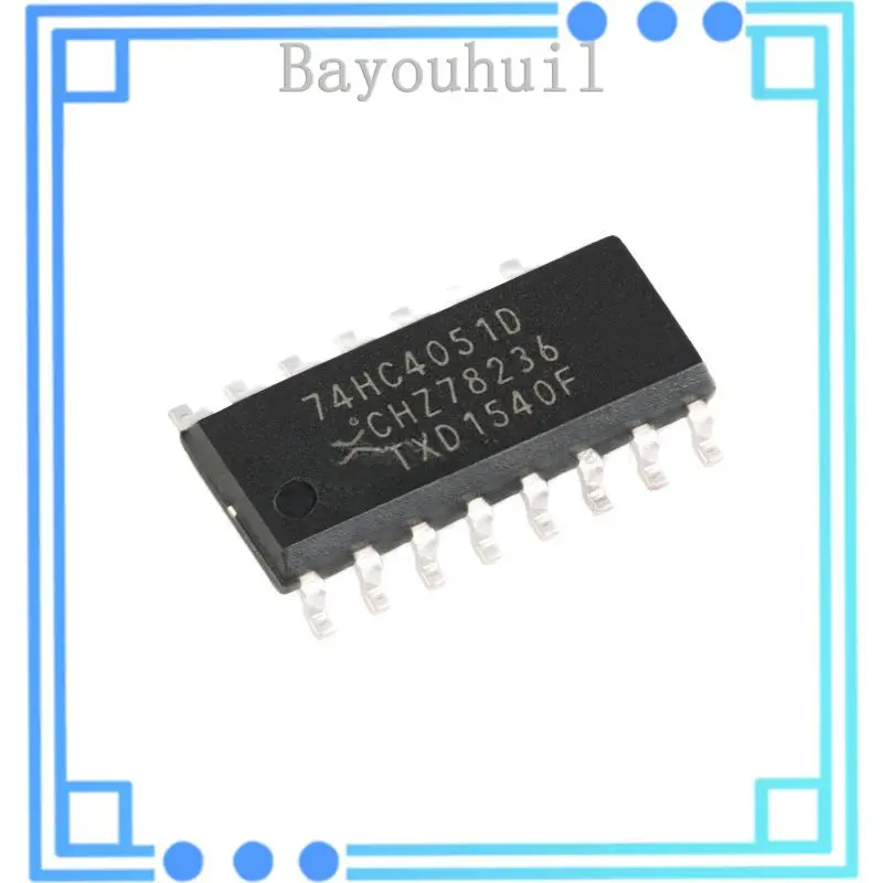 

10PCS Original Authentic 74HC4051D653 SOIC-16 8-channel Analog Multiplexer Resolver Chip