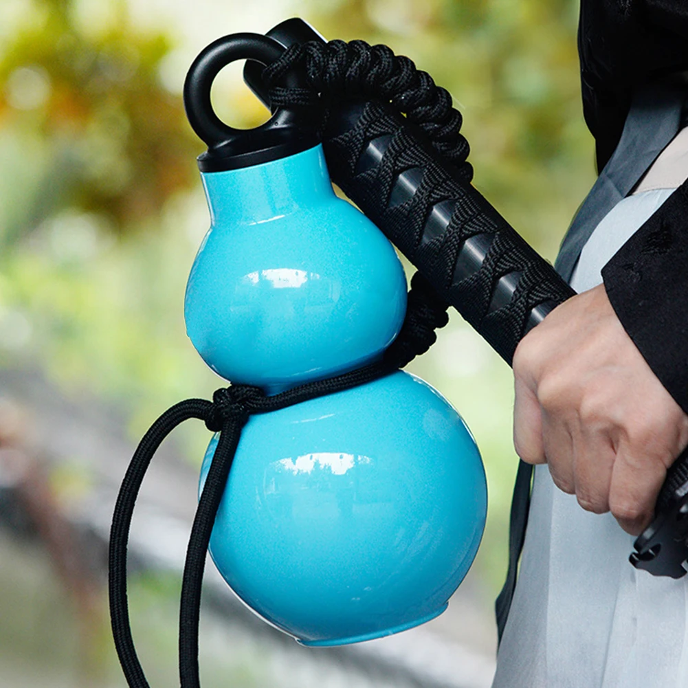 800ml Gourd Water Bottle with Straps Wu Kong Water Kettle Large Capacity Gourd Shaped Water Kettle for Wu Kong Game Fan