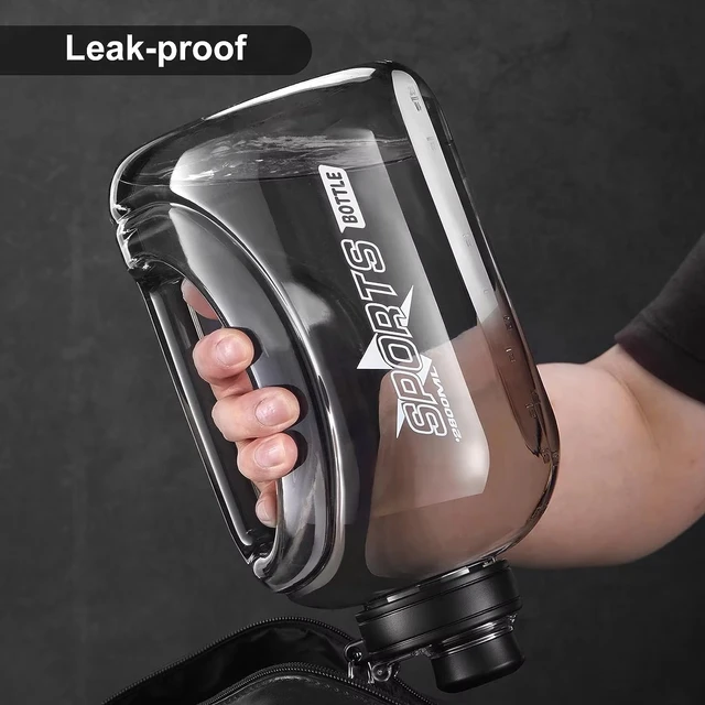 New Hiking And Fitness Super Large Capacity Accurate Calibration Water Bottle Food Grade Plastic Material Scientific Drinking 2