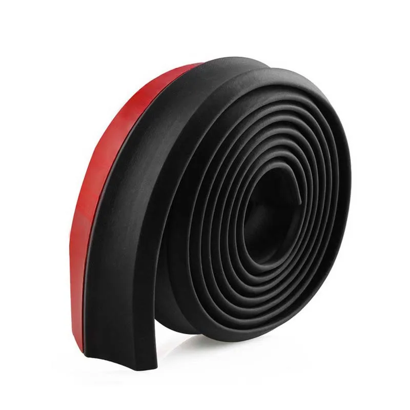 Universal Front Bumper Spoiler Lips Car Bumper Lip Protection Stickers Car Front Bumper Lip Rubber Car Bumper Protectors 5