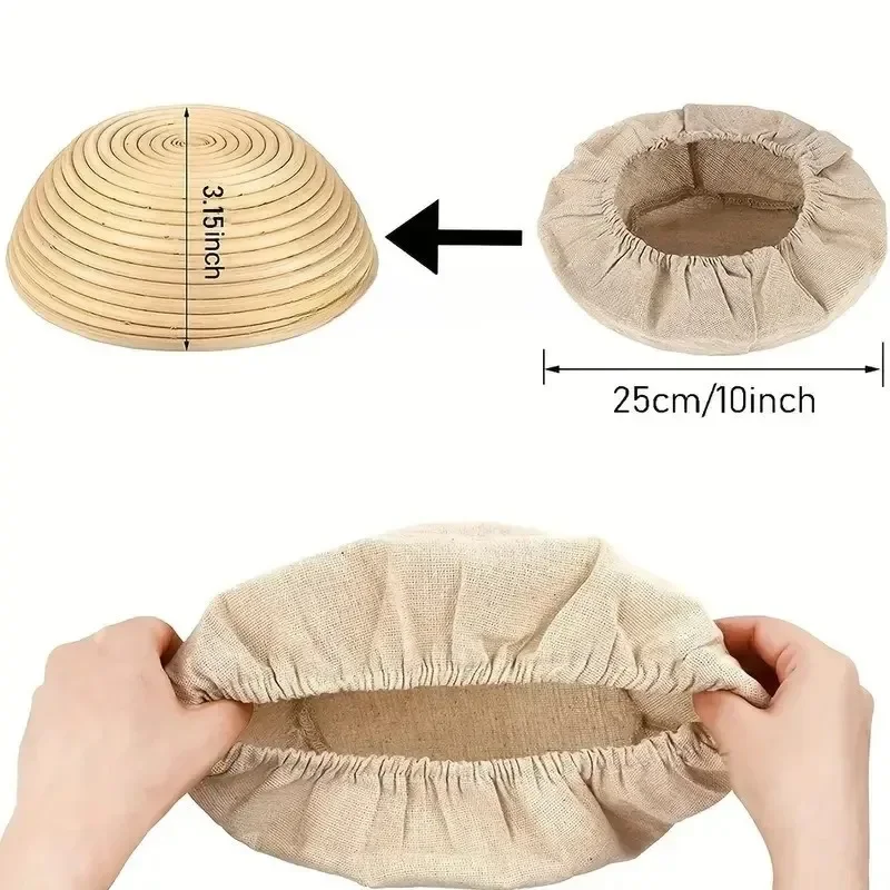 Cloth Cover Bag Bread Fermented Linen Basket Breads Dough Fermentation Baking Tools