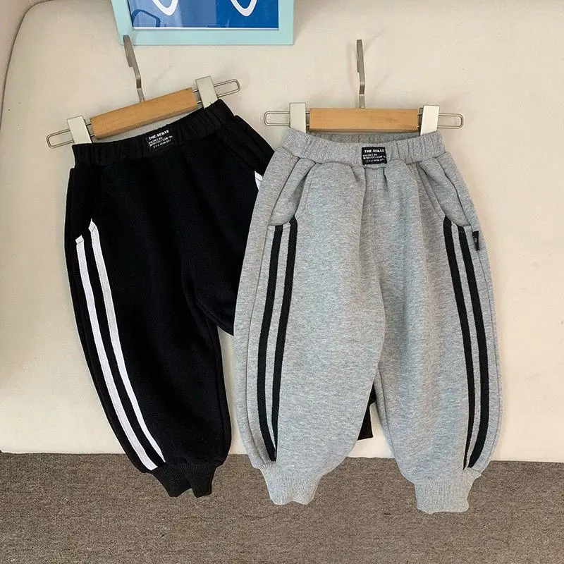 Boys' Pants Spring and Autumn 2022 New Children's Loose Track Pants Autumn Men's and Women's Baby Leisure Sweatpants