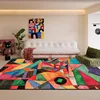 Nordic Abstract Living Room Carpet Modern geometric Bedroom Large Area Rugs Washable Home Lounge Carpets Anti-slip Bathroom Mat 2