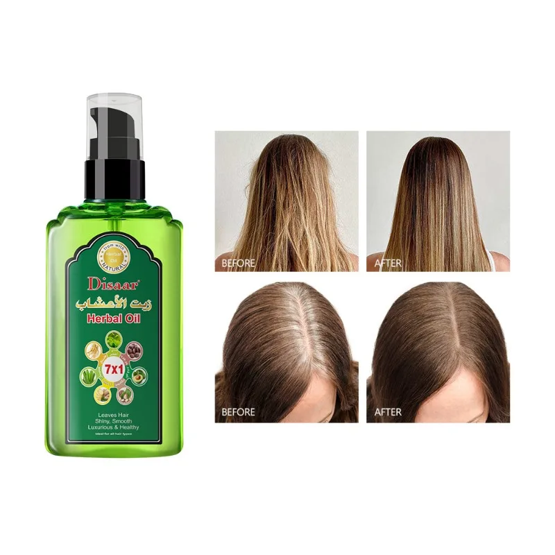 Pure Natural Herbal Oil Hair Treatment 120ml Damaced Repair and Reduce Bifurcation Hair Growth Care Oil
