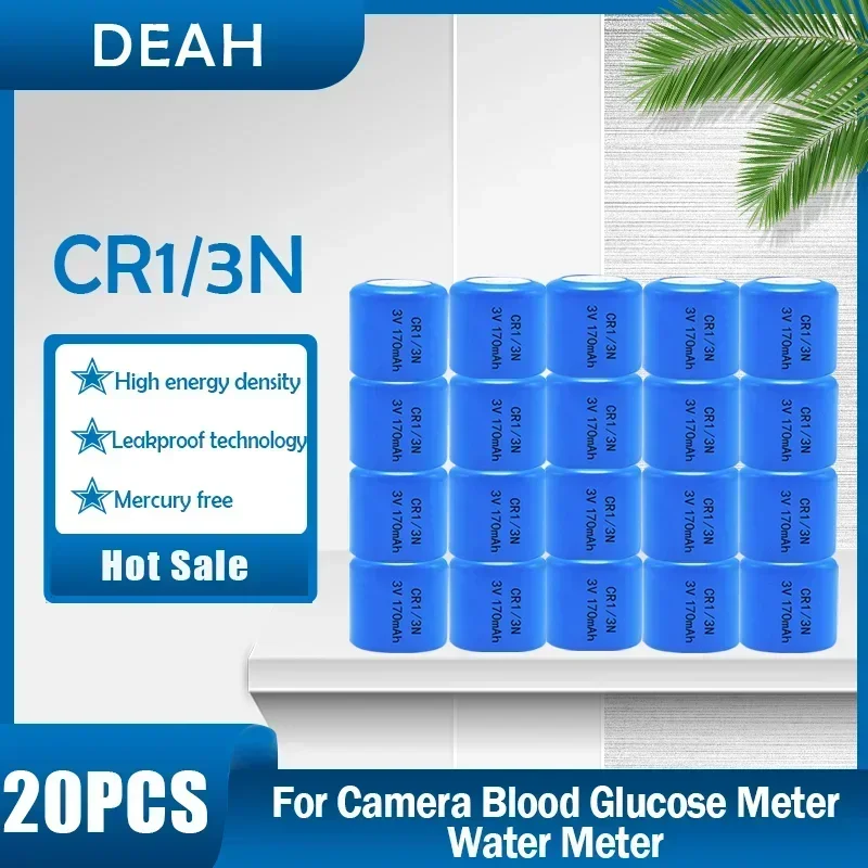 CR-1/3N CR13N DL-1/3N CR1/3N 3V Lithium Battery 20PCS For Leica M6 M7 Camera Watch PLC Memory Backup Power Dry Primary Battery