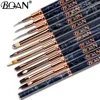 BQAN Marbled Nail Brush Gel Brush For Manicure Acrylic UV Gel Extension Pen Nail Polish Painting Drawing Brush Liner Nail Brush 4