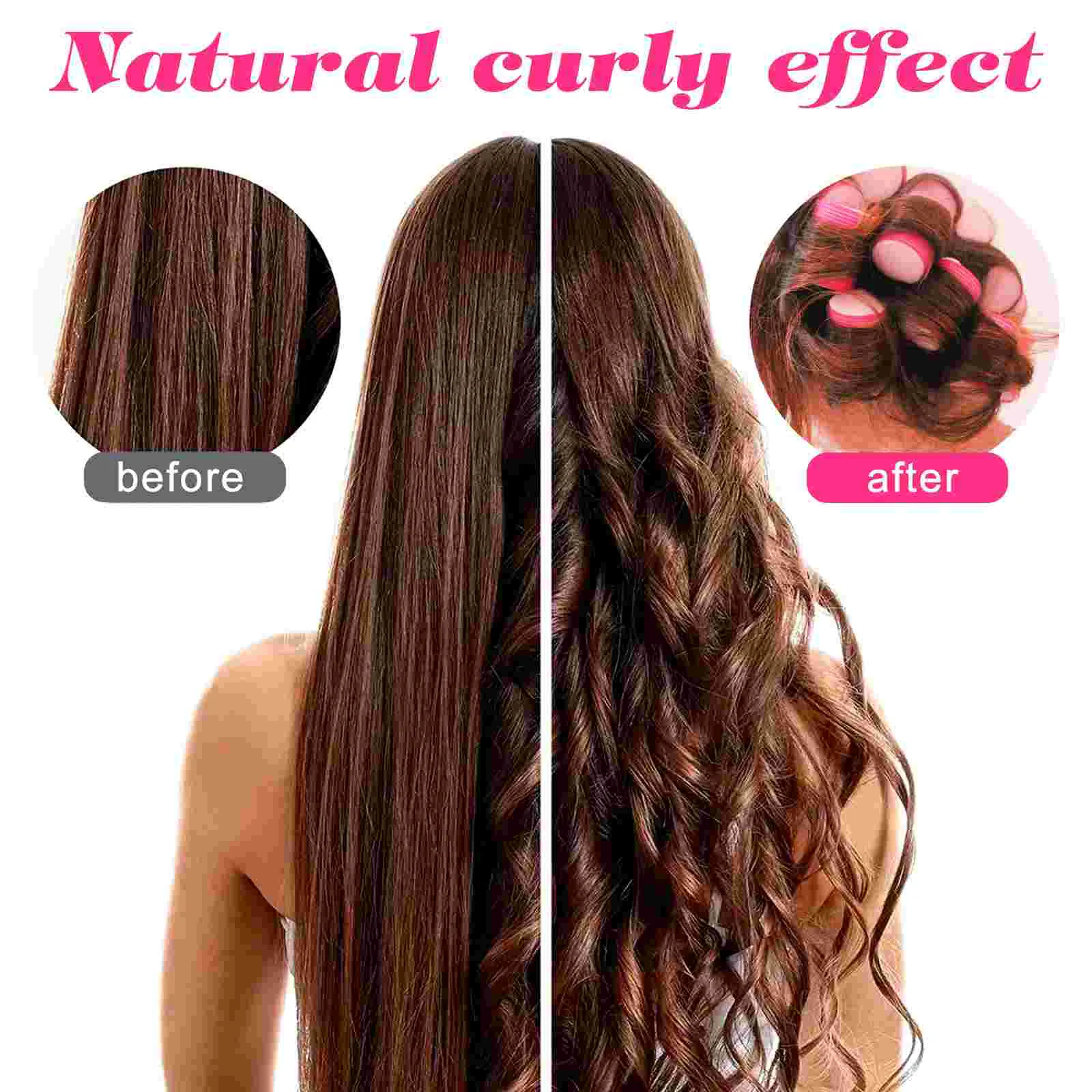 12Pcs Self Adhesive Hair Sponge Roller Hair Curler Sponge Women Styling Tool Stick Temporary Rollers