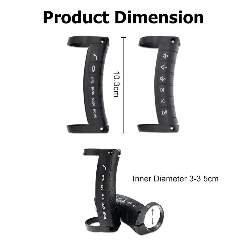 12 Keys Universal Wireless Steering Wheel Remote Control Multi-function Button For Car Radio DVD GPS NavigatioN Bluetooth steering wheel remote control wireless remote controller wireless remote control steering wheel control button