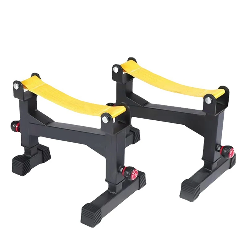 Weightlifting Plates Rack Adjustable Deadlift Buffer Platform Deadlift Barbell Elevation Stand Deadlift Sling Racks for Home Gym