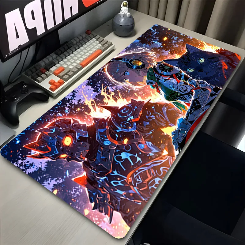 Gamer Mouse Pad X-Xenoblade C-Chronicles Mouse Pad Large Computer Office Game Desk Mat Rubber Anti-slip Gaming Keyboard Mousepad 2