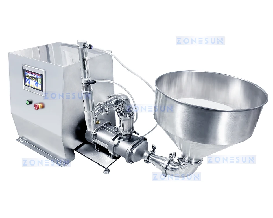 ZONESUN Semi Automatic Paste Filling Machine with Granules Screw Pump ZS-TSP5A