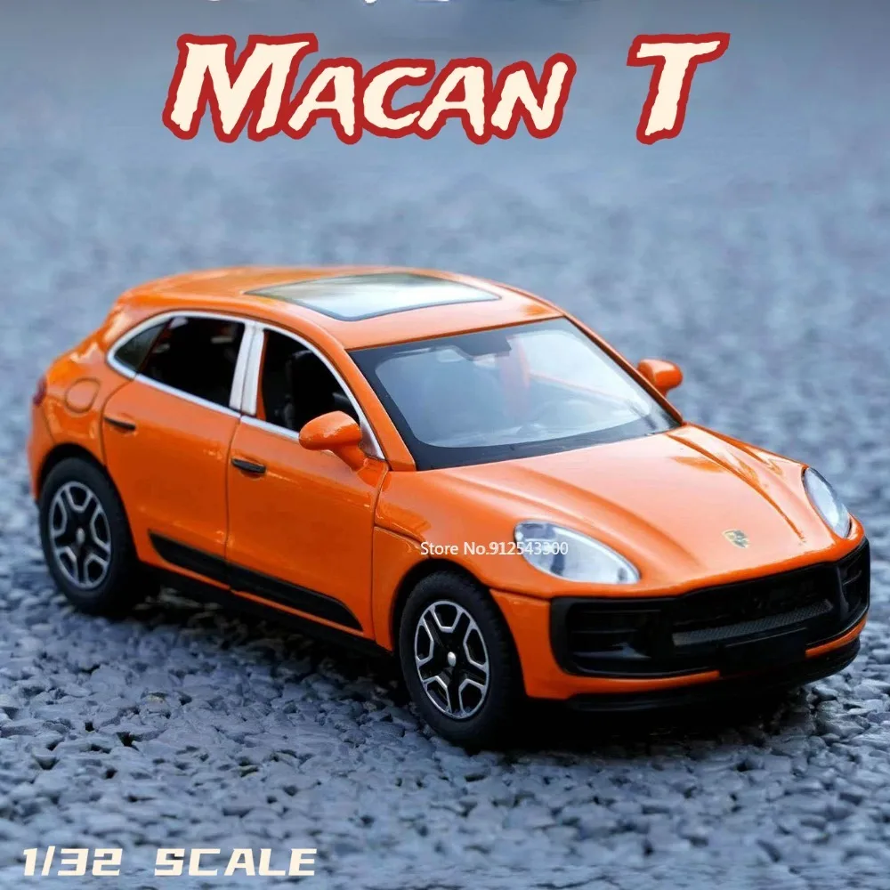 

Модель игрушечного автомобиля Macan из сплава, модель литая со звуком, модель модели в масштабе реального времени, игрушка на день рождения для мальчиков, коллекционные подарки, 1/32