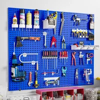 Metal Shelving Tool Board Square Hole Professional Hardware Storage Display Board Multifunction Wall-mounted Tools Packaging 1