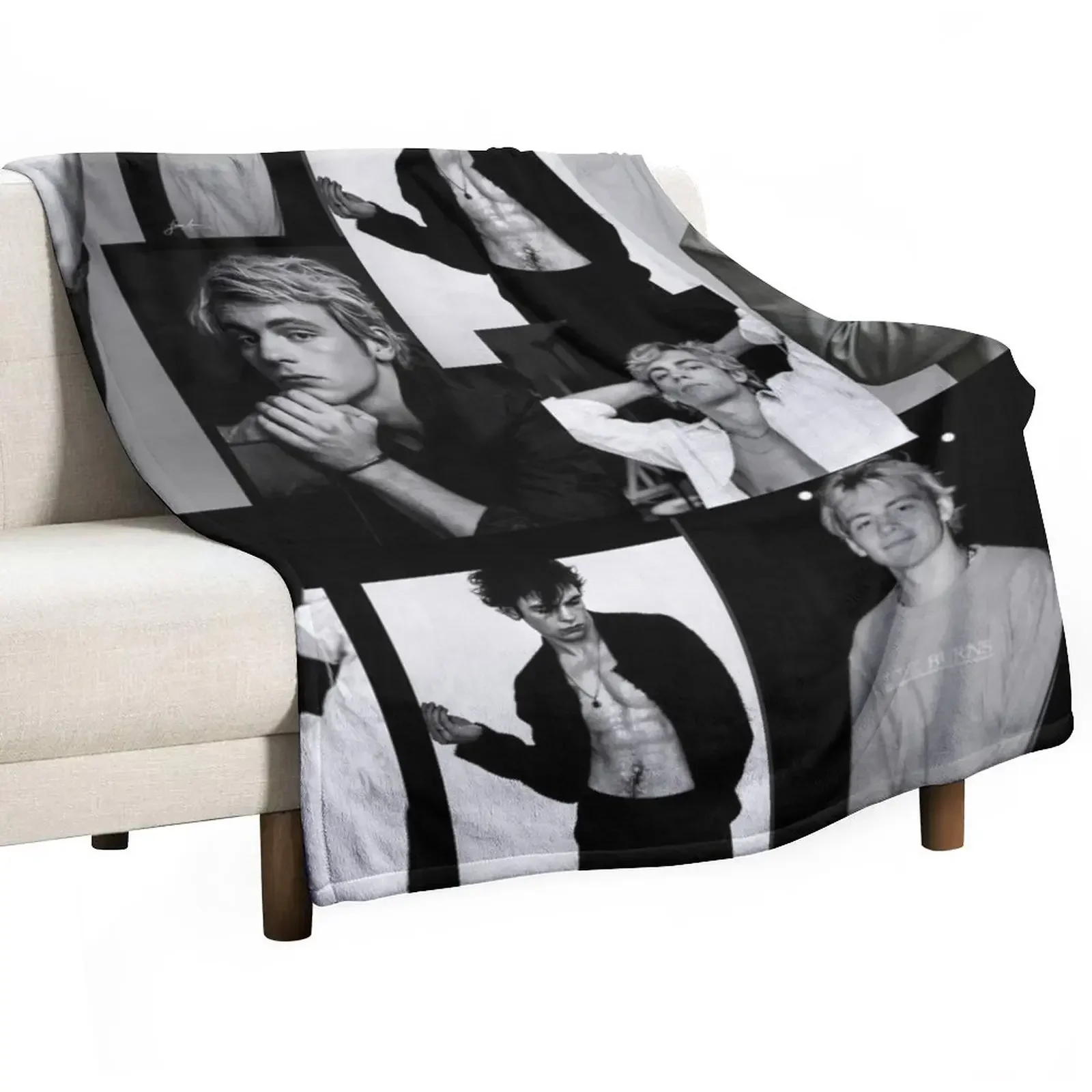 

Ross Lynch collage Throw Blanket Thins warm winter Soft Plush Plaid Hair Blankets