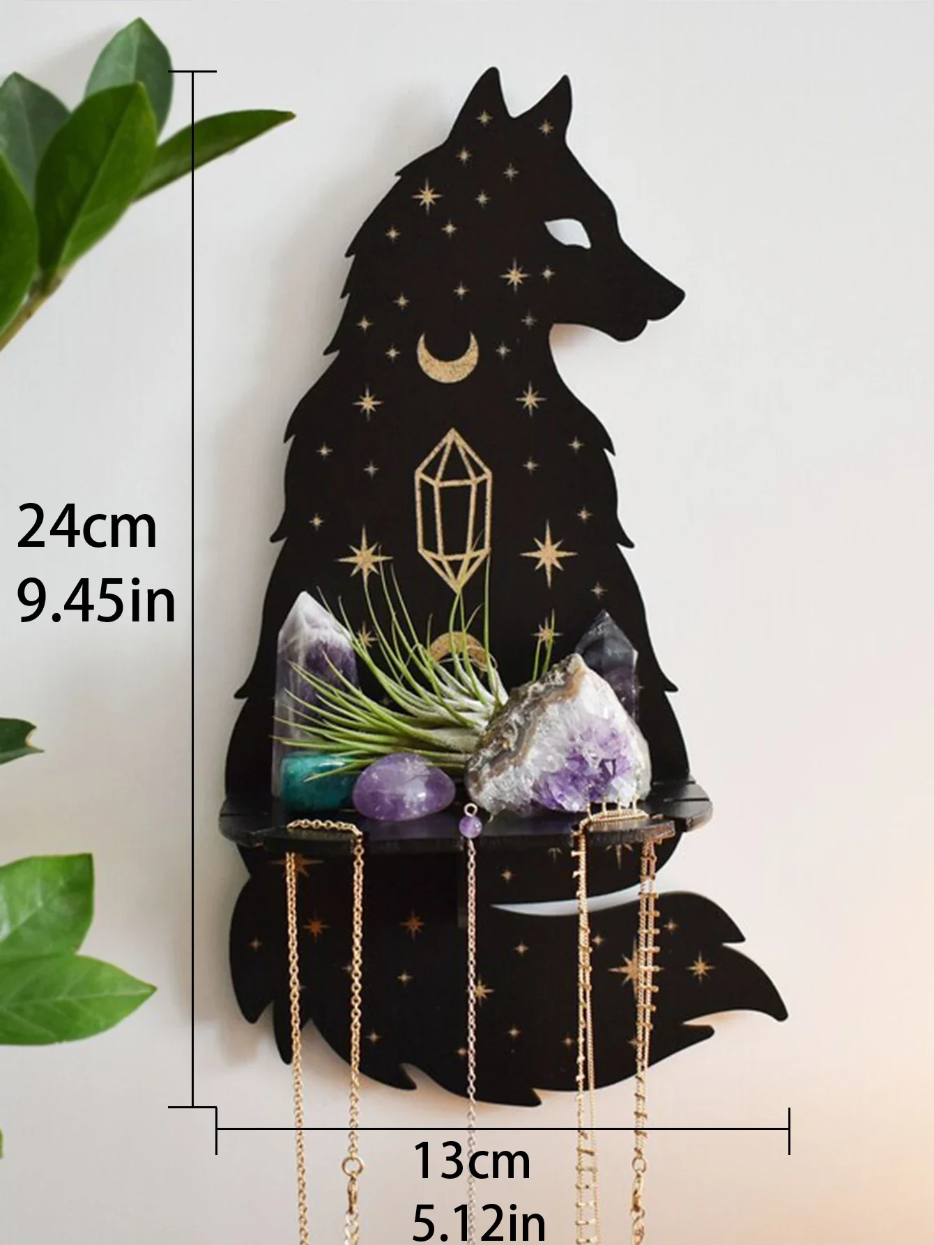 Wooden Shelf Crystal Holder Stone Display Stand Wall Decoration for Witchy Home wall decoration,wood shelf,crystal display stand,wooden wall shelves,wooden display stand