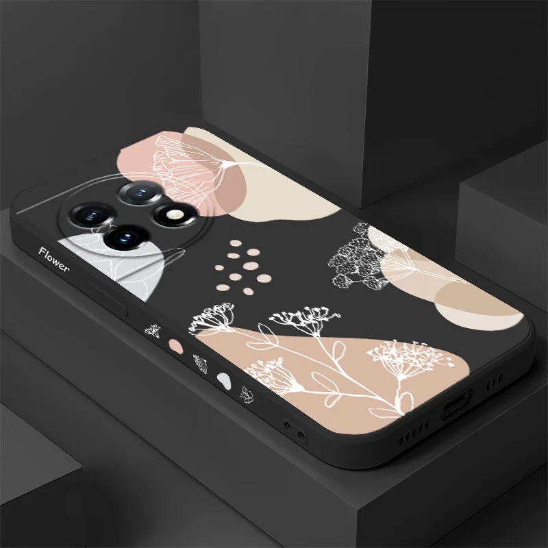 Brown Morandi Liquid Silicone Phone Case