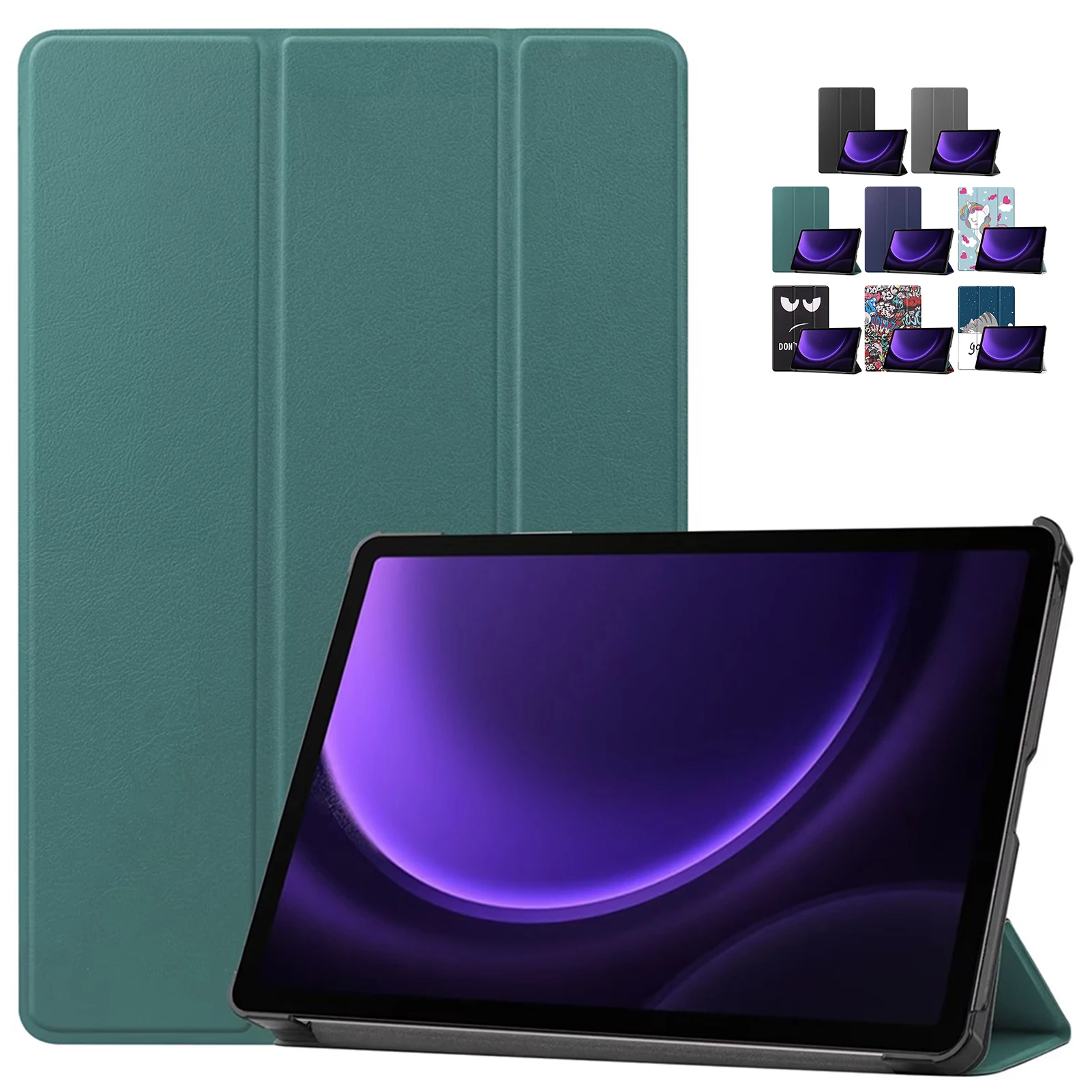Funda 삼성에 적합한 갤럭시 탭 S9 FE S9FE 2023 케이스, 10.9 인치 접이식 스탠드, 마그네틱 스마트 폴리오, 삼성에 적합한 탭 S9 FE 케이스용