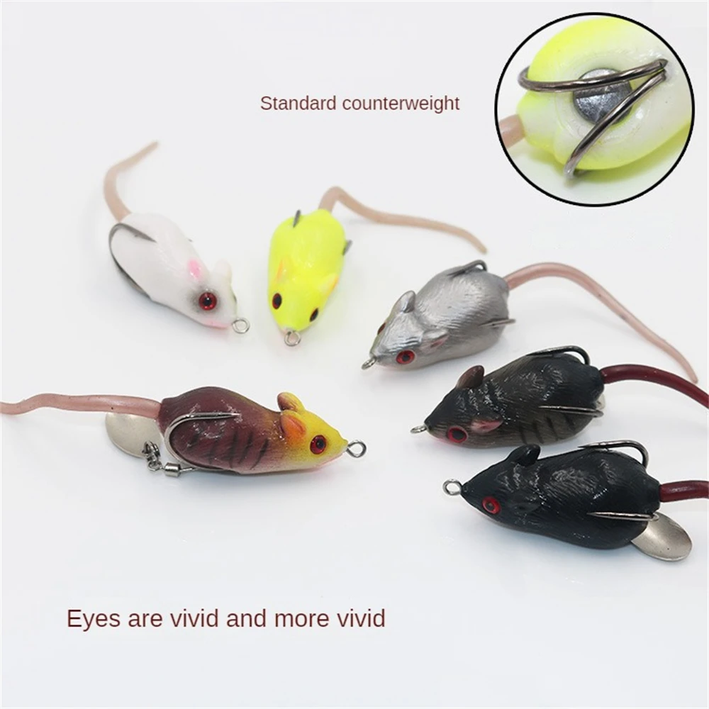 10.5G Rat Frog Fishing Lure Artificiale Soft Tube Bait Plastic Fishing Lure Con Ami Da Pesca Esche Jigging Pesce Gatto