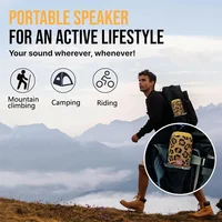 TG117 Portable Bluetooth Speaker Outdoor Wireless Woofer Free Call /FM/TF Card/USB Flash Drive Connect Mobile Phone/Tablet/TV 2