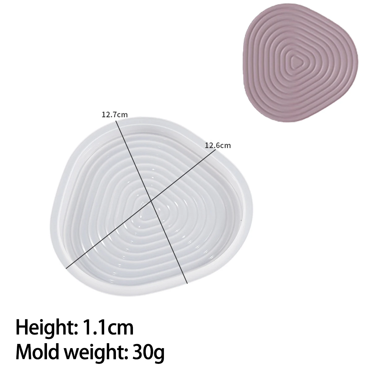 3 Stück Silikonformen Dreieck - Epoxidharz Gießformen Für Untersetzer