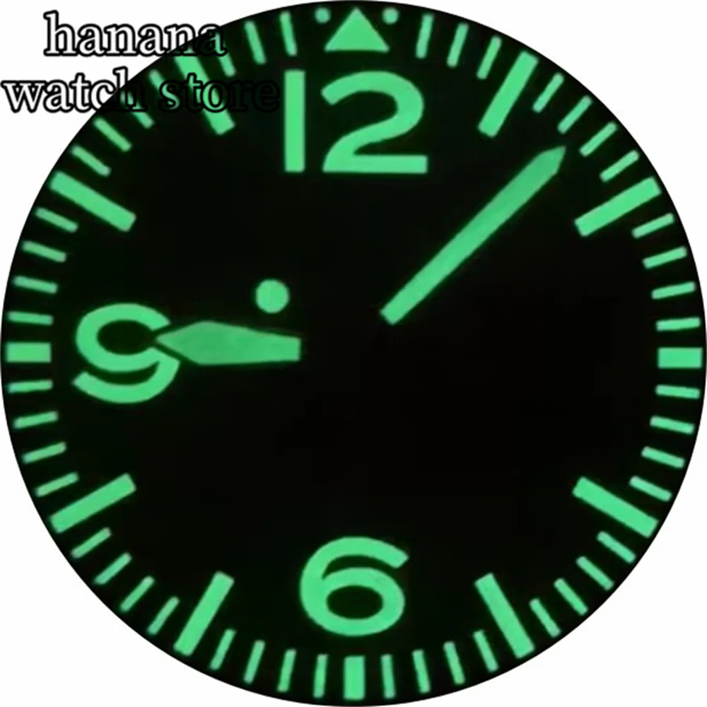29mm Black and White Full Luminous Dial with Green Luminescence