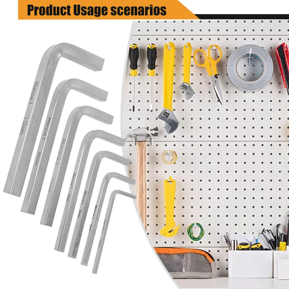 4 Chiavi A Testa Quadrata In Acciaio Cromo Vanadio - 3mm, 4mm, 5mm, 6mm - Per Viti A Foro Tascabile - Foto 9