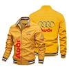 Men's Racing Jacket Audi Car Logo Jacket Fashion Oversized Motorcycle Jacket Windproof Cycling Jacket Audi Men's Clothing 5