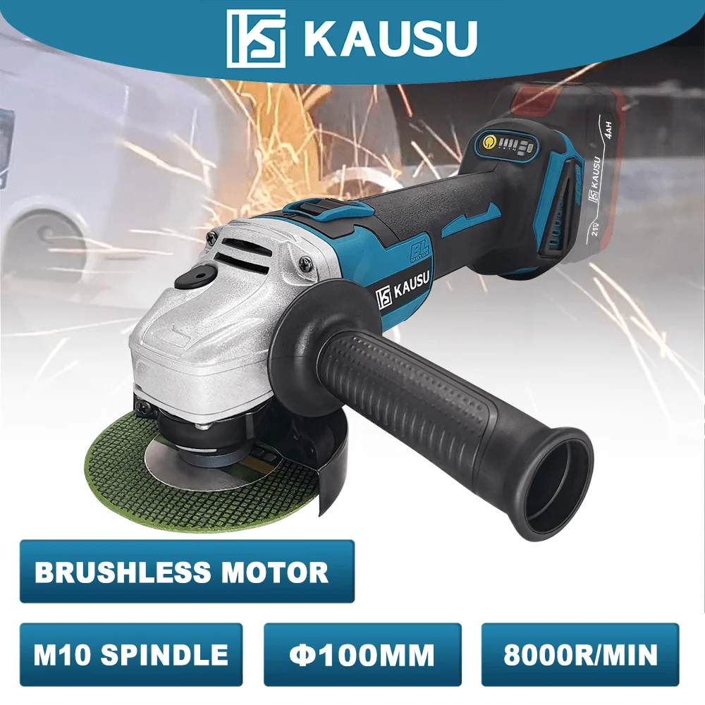 100MM M10 Brushless Electric Angle Grinder 4-speed Polishing Machine Grinding Power Tool For Makita 18V Battery(No Battery) 2