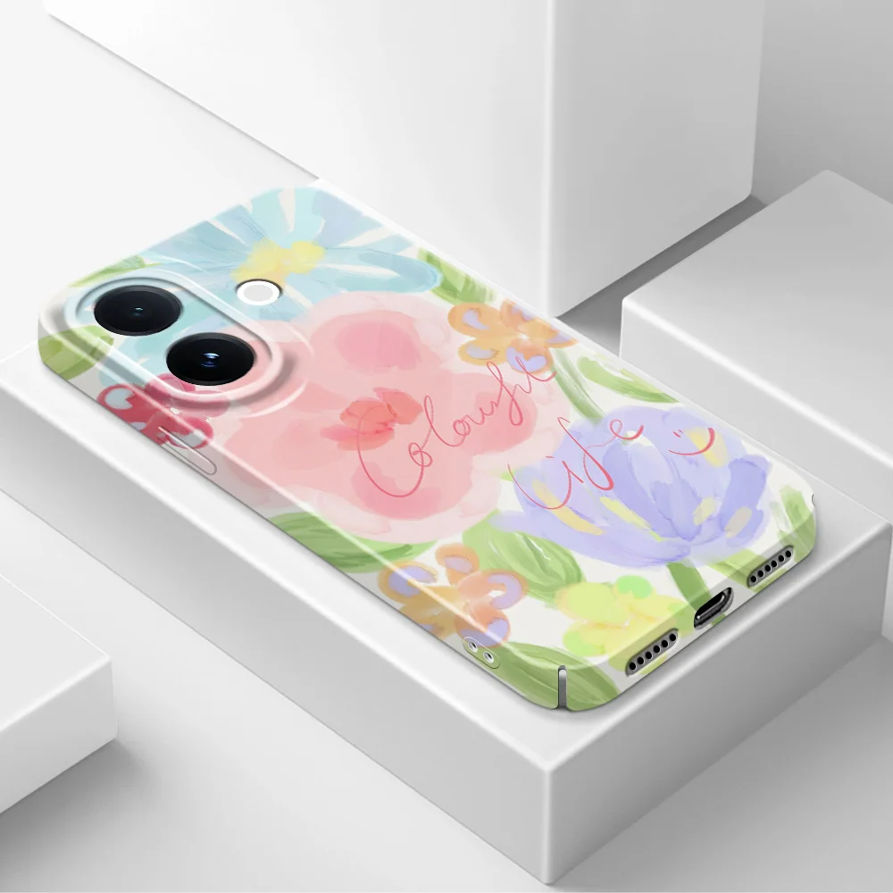 Vibrant Floral Phone Case - Stylish Protective Hard Cover