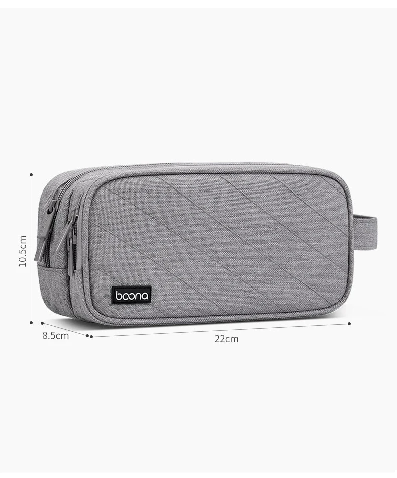 Powerful Dual Layer Cable Organizer Bag For Laptop Accessories With Quick Access