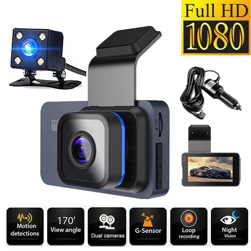 3 Camera 1080P Car DVR Dash Cam – EEEKit