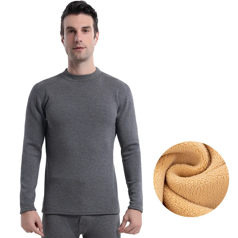Thermal Underwear Men Thick Lamb Cashmere Fleece Long Johns Keep Warm In Cold Winter Days Men's Thermal Underwear