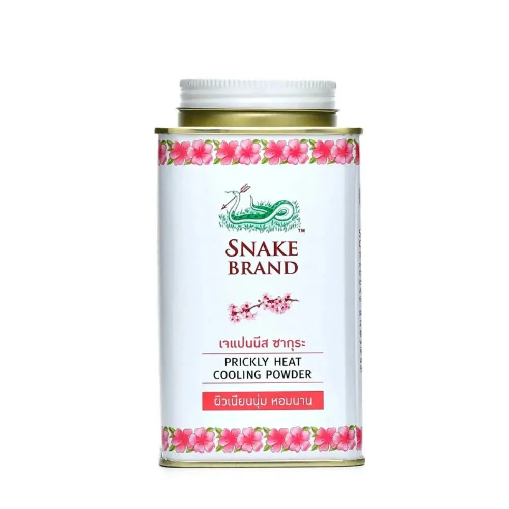Refreshing Snake Powder Prickly Heat Talcum Relieving Itching Soothing Talcum Powder Underarm Cool skin Cooling Children