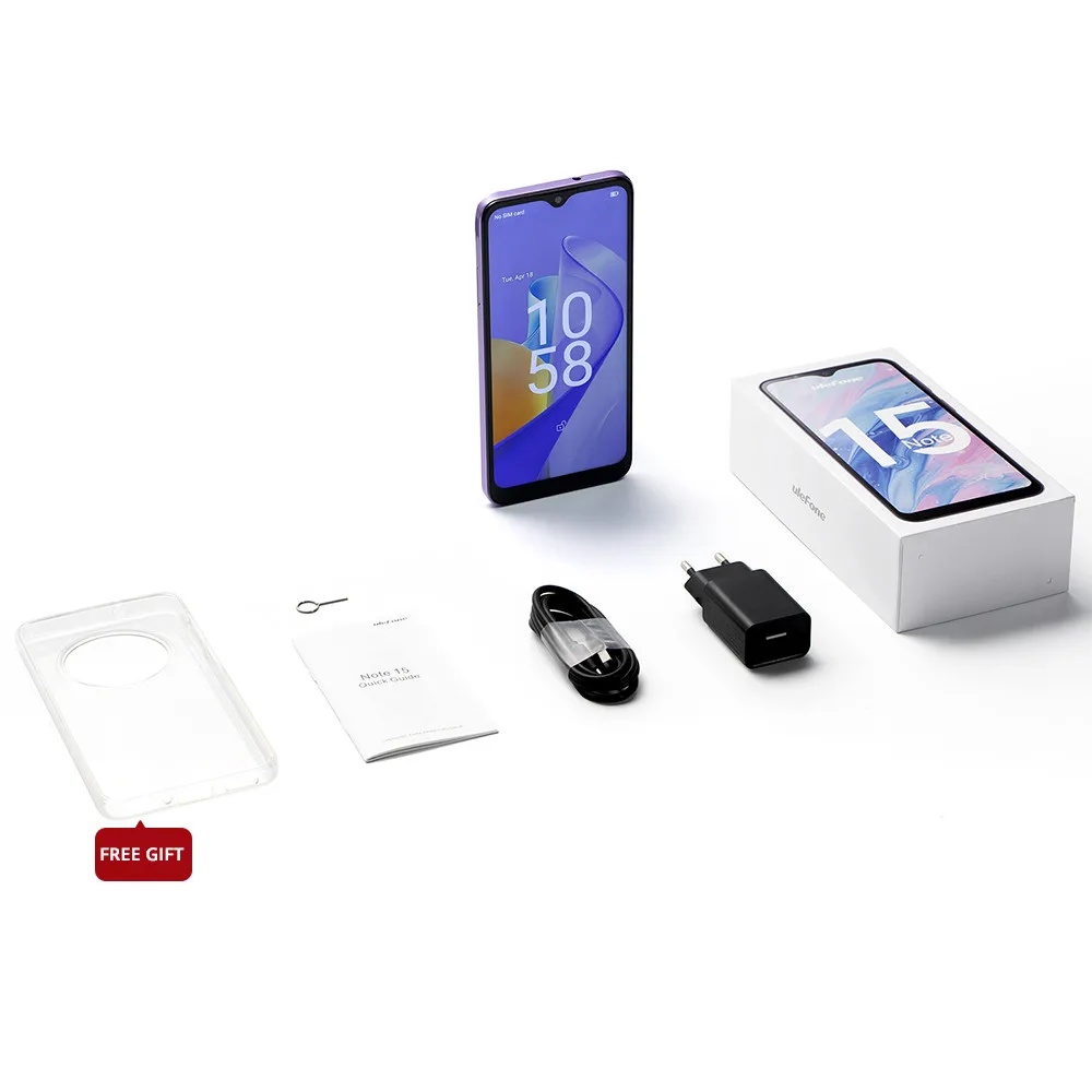 Ulefone Note 15 Smartphone Android 12 Phone 8MP Camera 6.22-inch 5GB RAM 32GB ROM 64GB Expandable 4000mAh Portable Cellphone 6