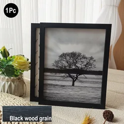 Elegant Wooden Photo Frame - A4 21X29.7cm (Black wood grain)